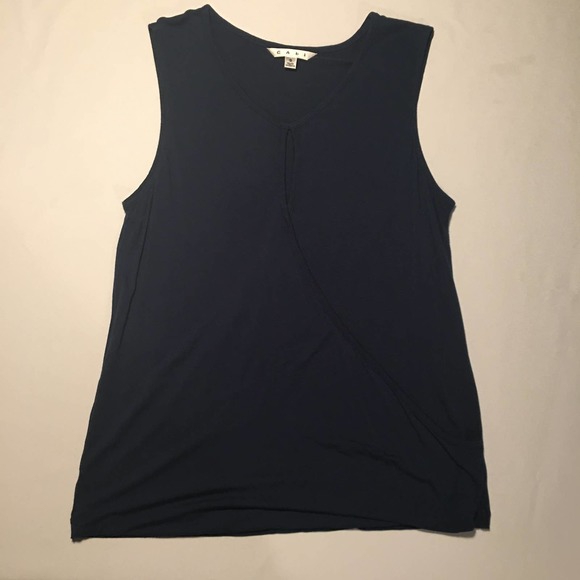Cabi Keyhole Crossover Loose Fit Sleeveless Shirt - Picture 3 of 11